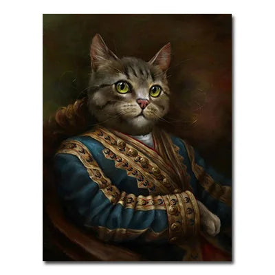 Retro Animal Portrait Wall Art Poster – Modern Nordic Home Décor