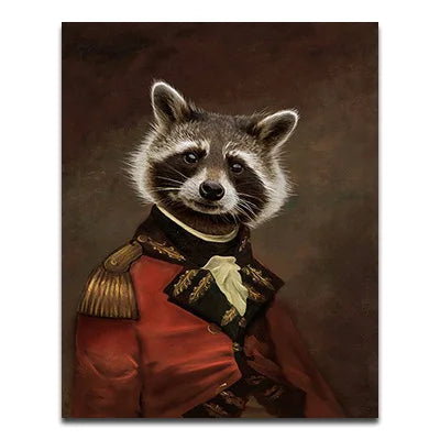 Retro Animal Portrait Wall Art Poster – Modern Nordic Home Décor