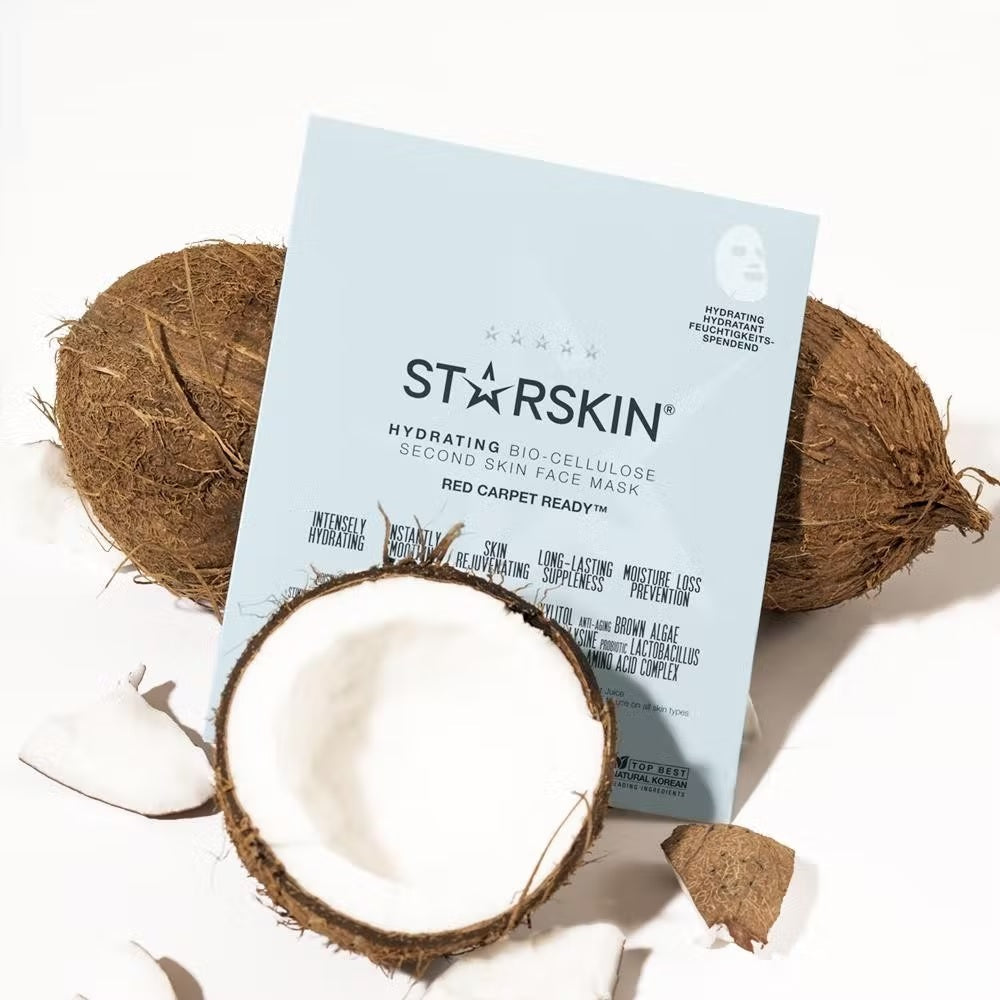 STARSKIN Hydrating face sheet mask - Hydrating Bio-Cellulose - Red Carpet Ready™