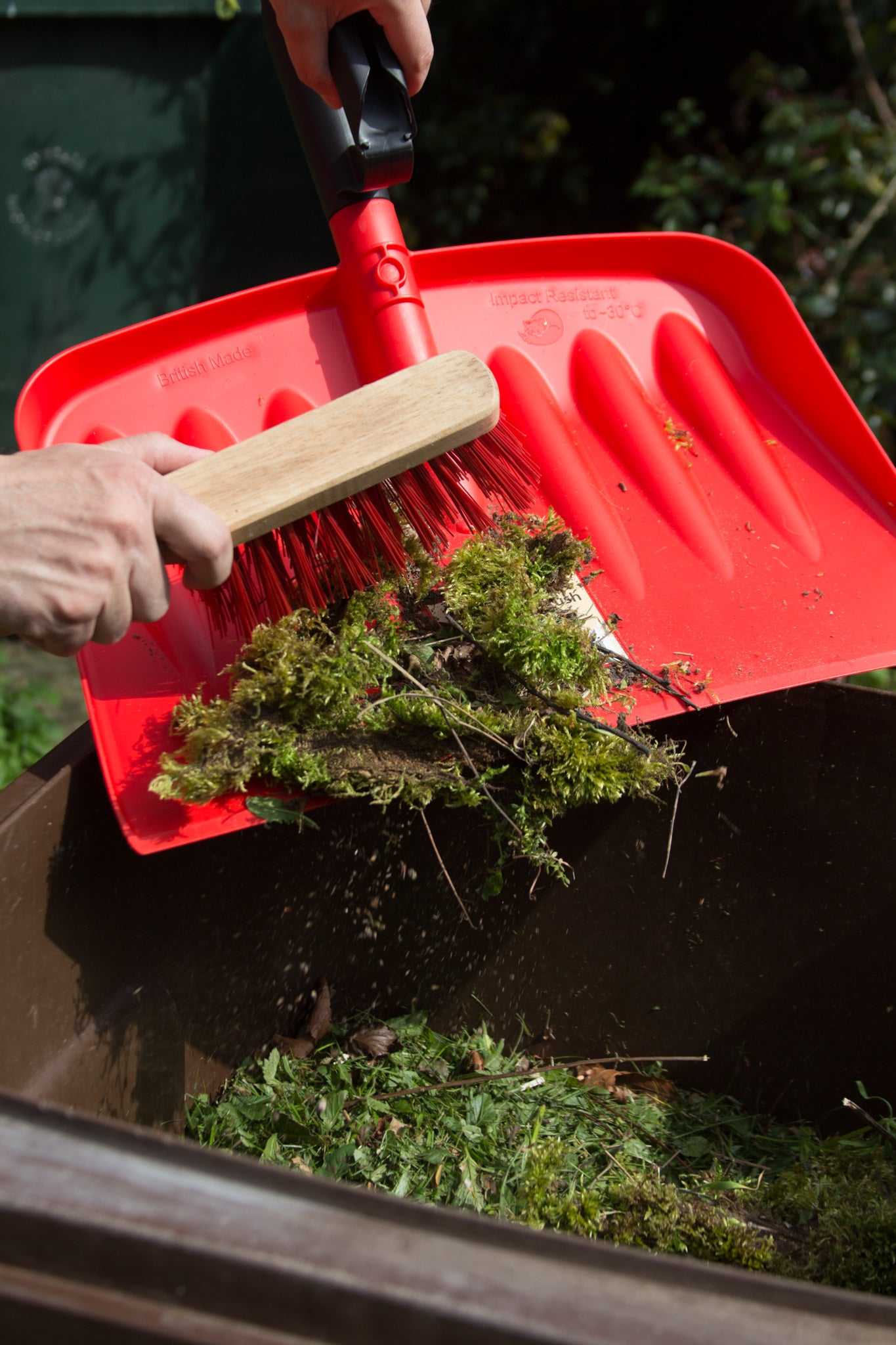 Extra Large Dustpan and Hard Brush