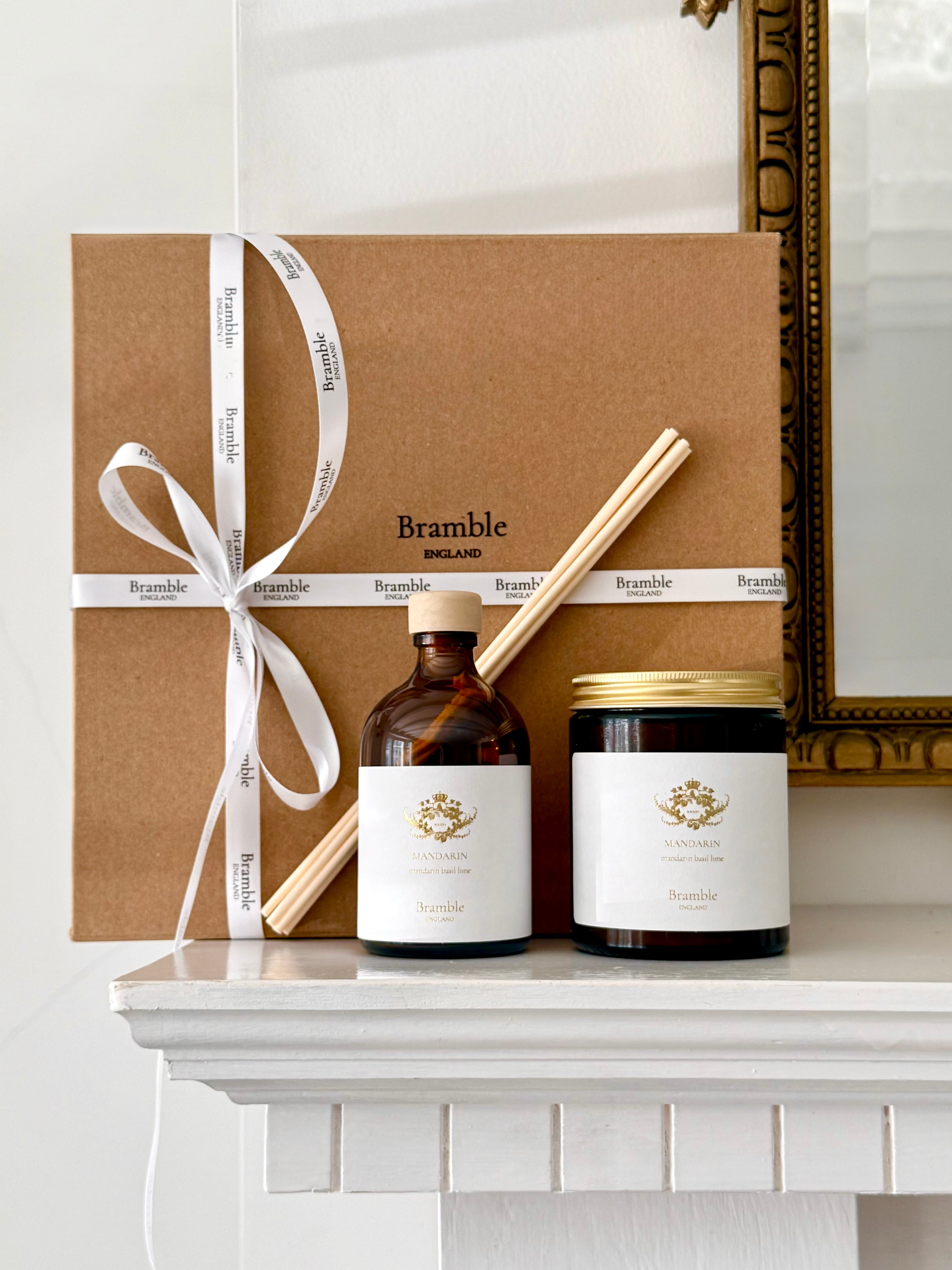MANDARIN DIFFUSER + CANDLE SET