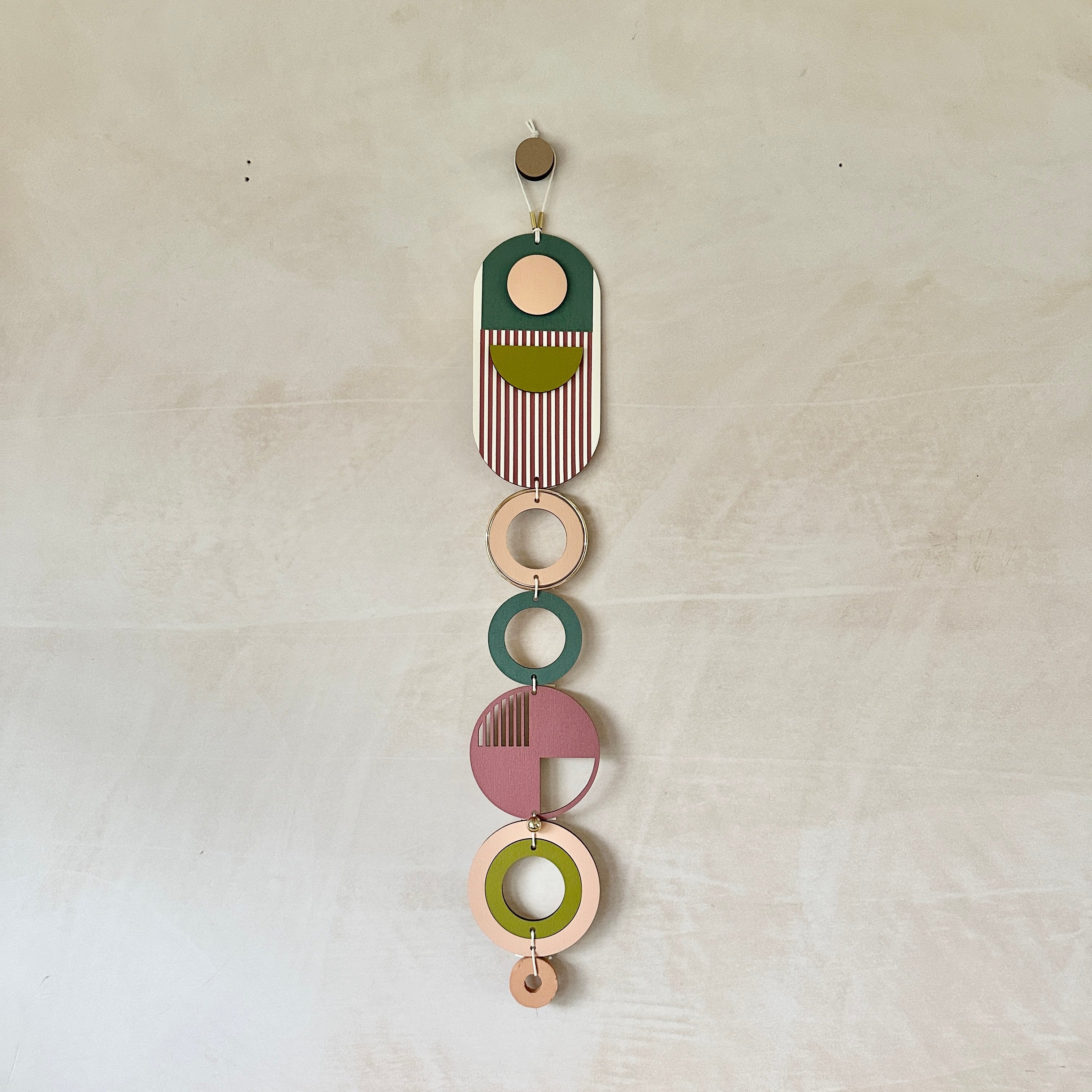 Eclectic Wall Hangings - Geometric Wall Art - Luxury Wall Decor - Mid-Century Home Decor - Slim Long Wall Tapestry