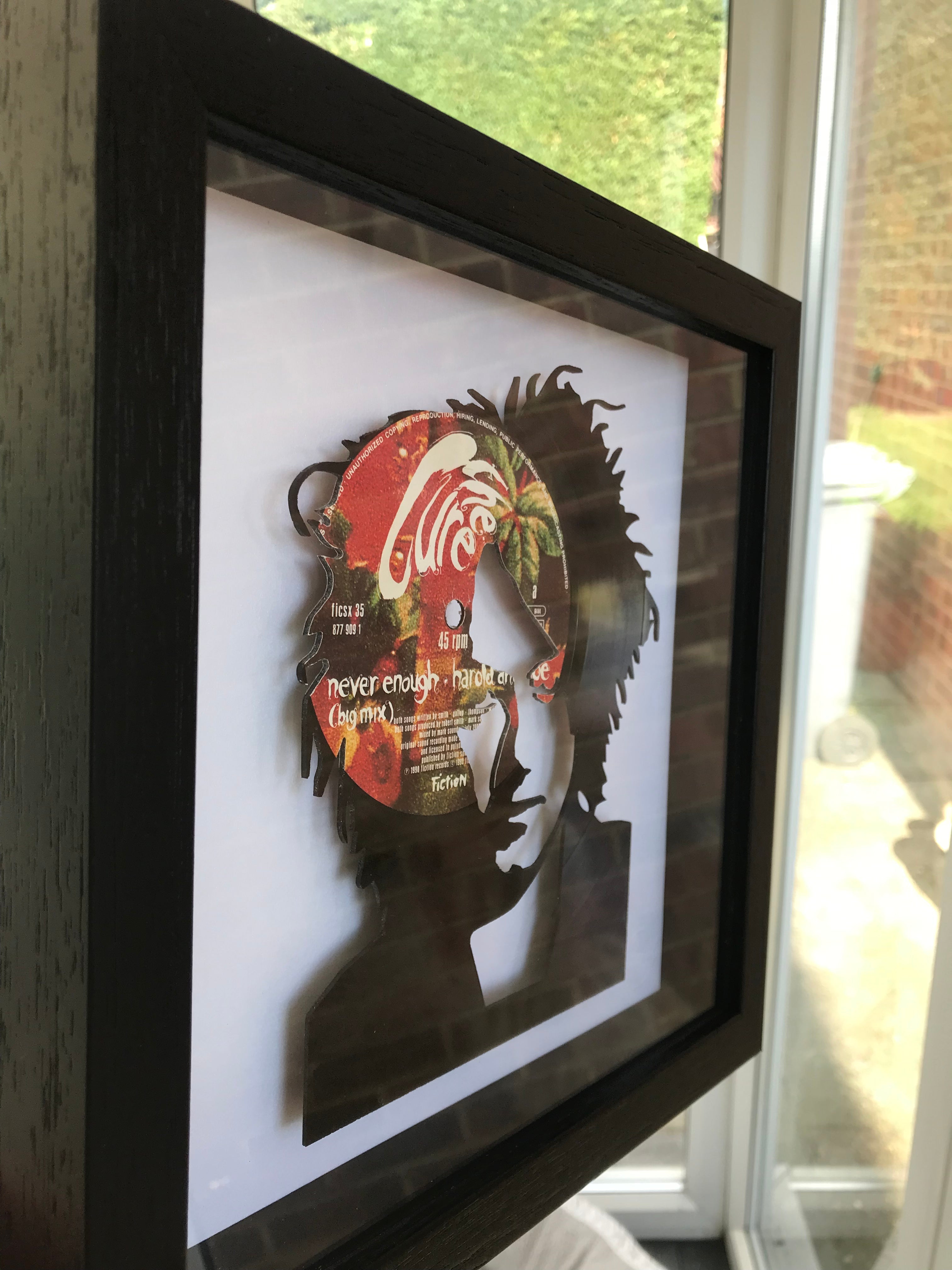 Robert Smith of The Cure - In Between Days - Vinyl Record Art 1985