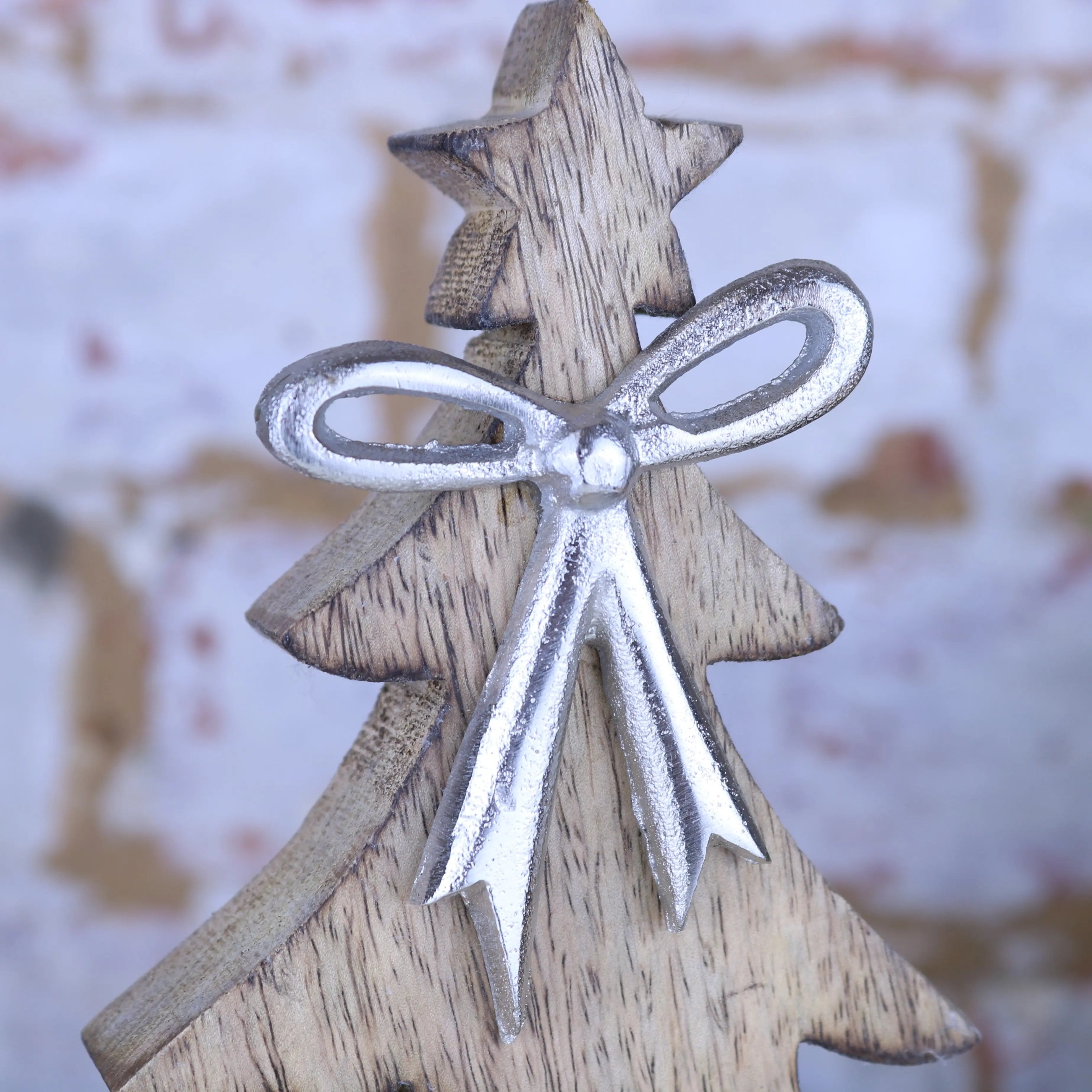 Lovell 29cm Wooden Christmas Tree Ornament