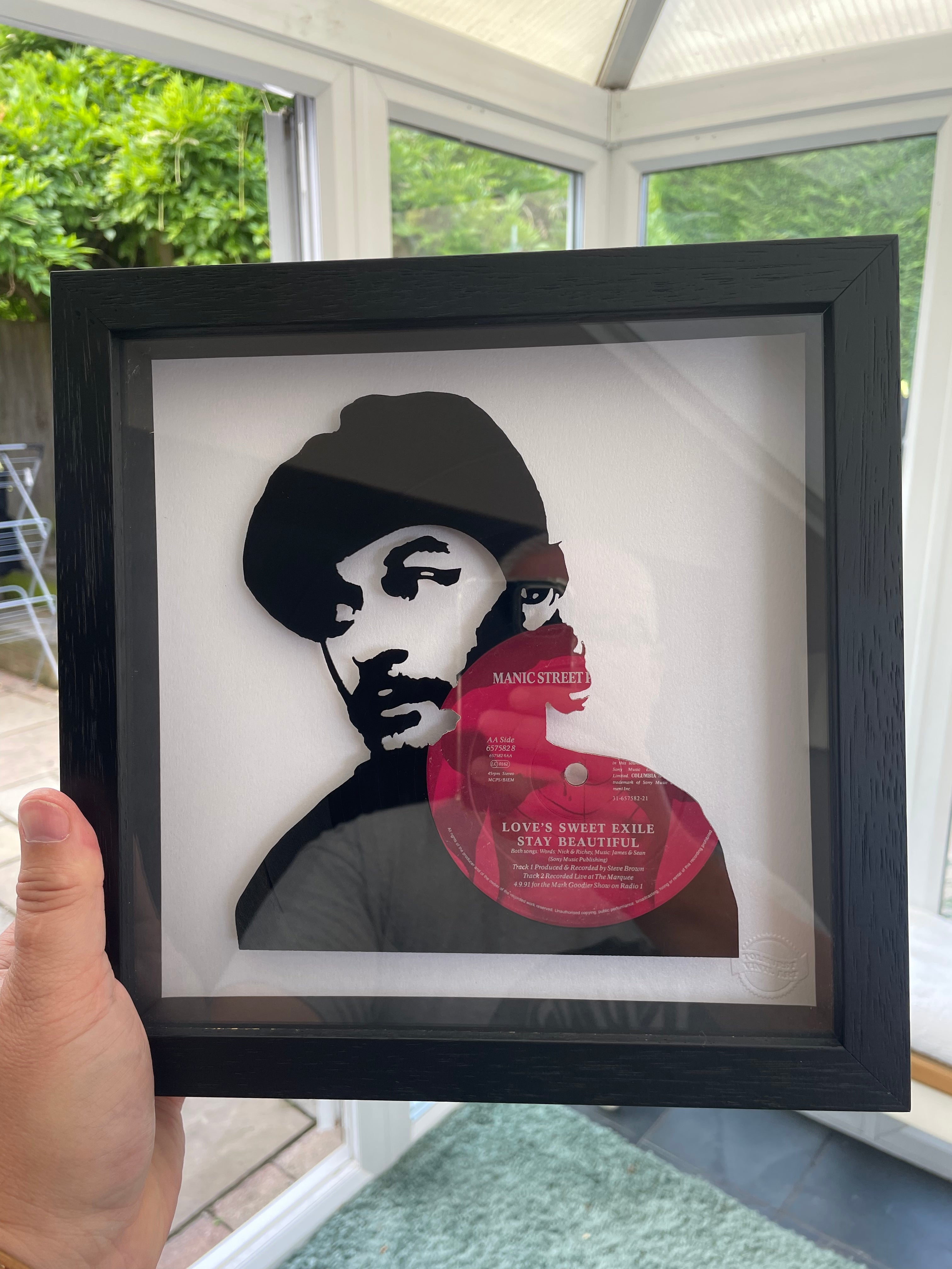 James Dean Bradfield of Manic Street Preachers - Love's Sweet Exile - Vinyl Record Art 1991