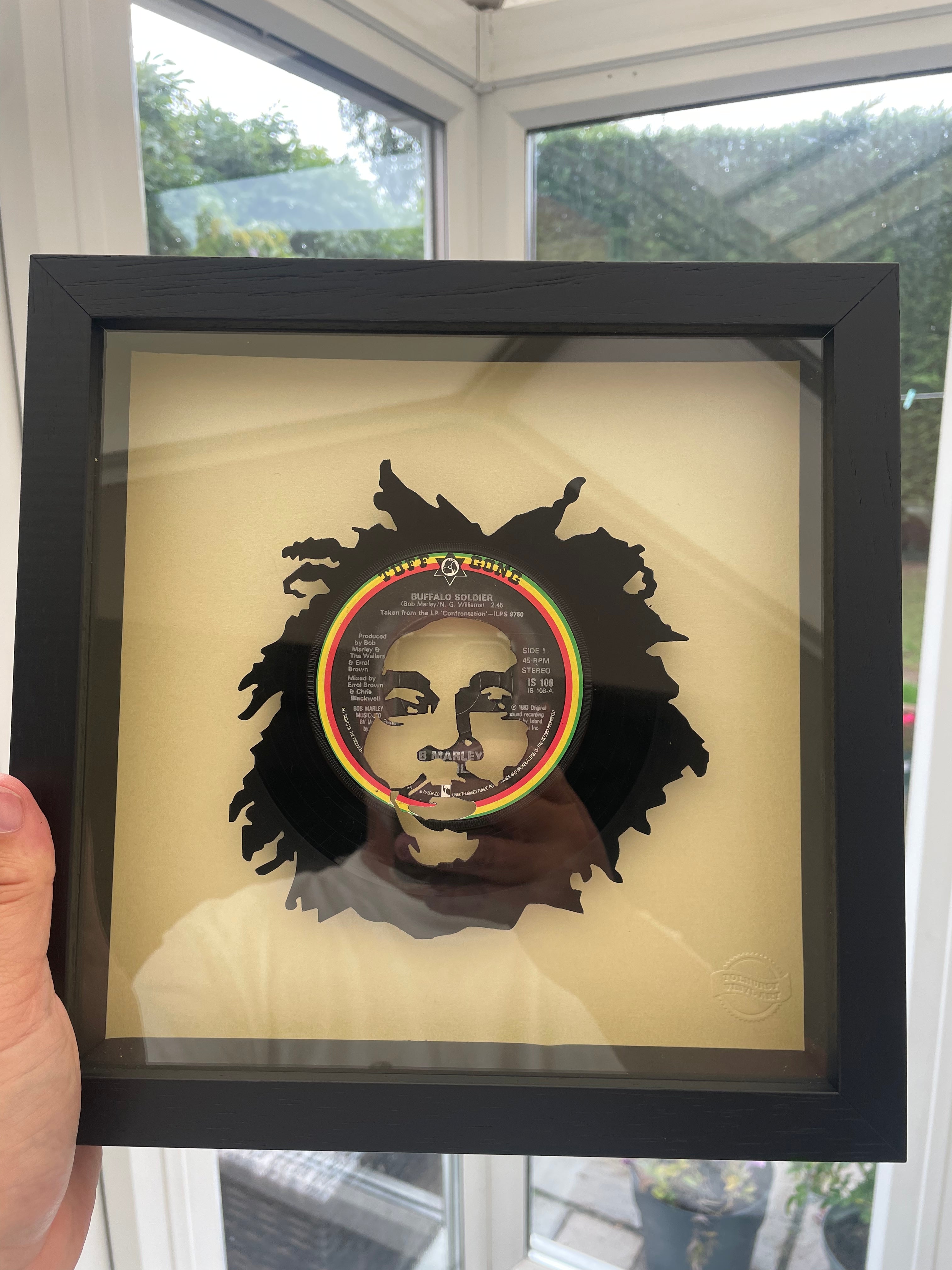 Bob Marley & the Wailers 'Buffalo Soldier' Vinyl Record Art 1983