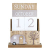 Wooden Country Caravan Perpetual Calendar