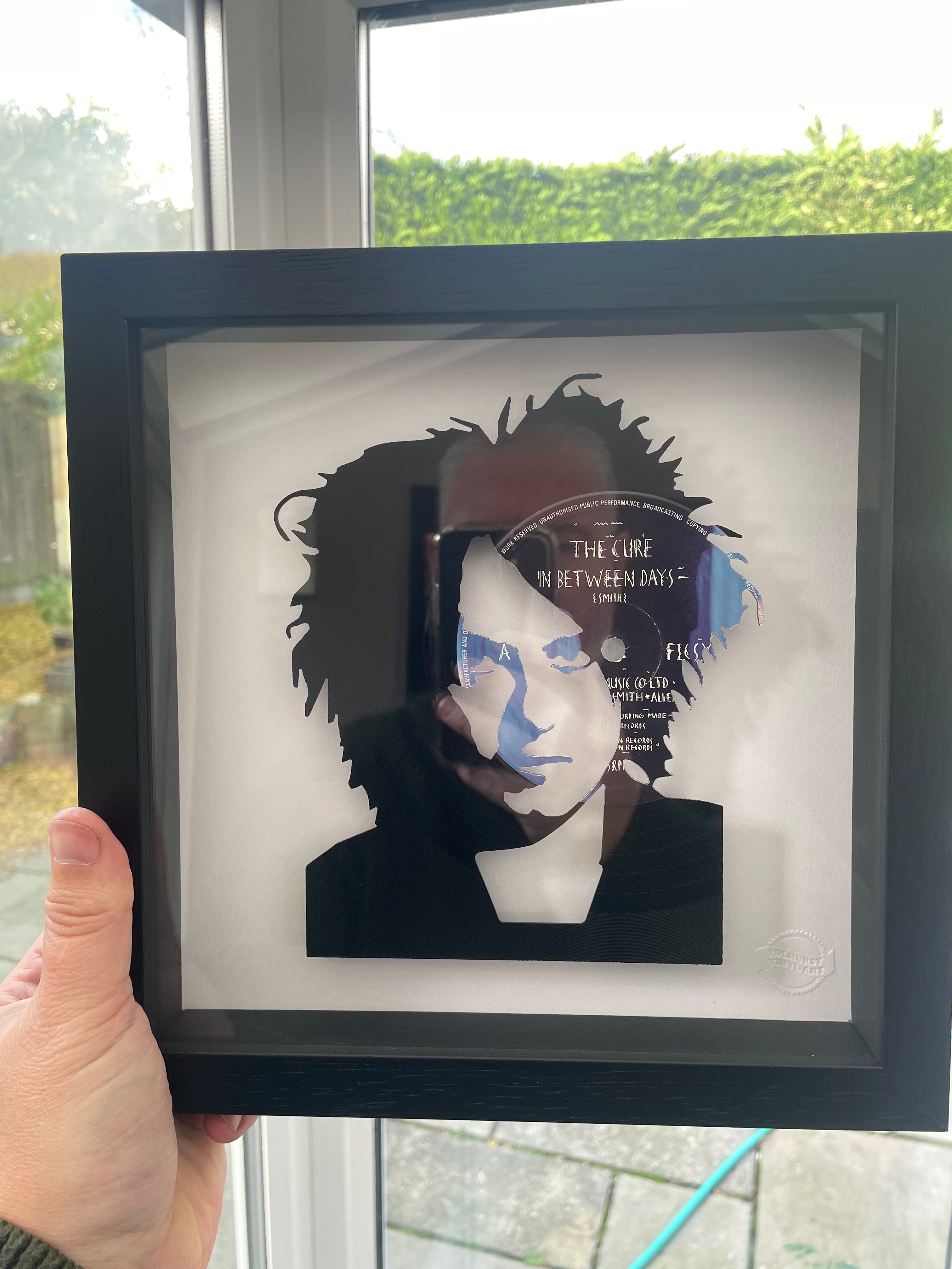 Robert Smith of The Cure - In Between Days - Vinyl Record Art 1985