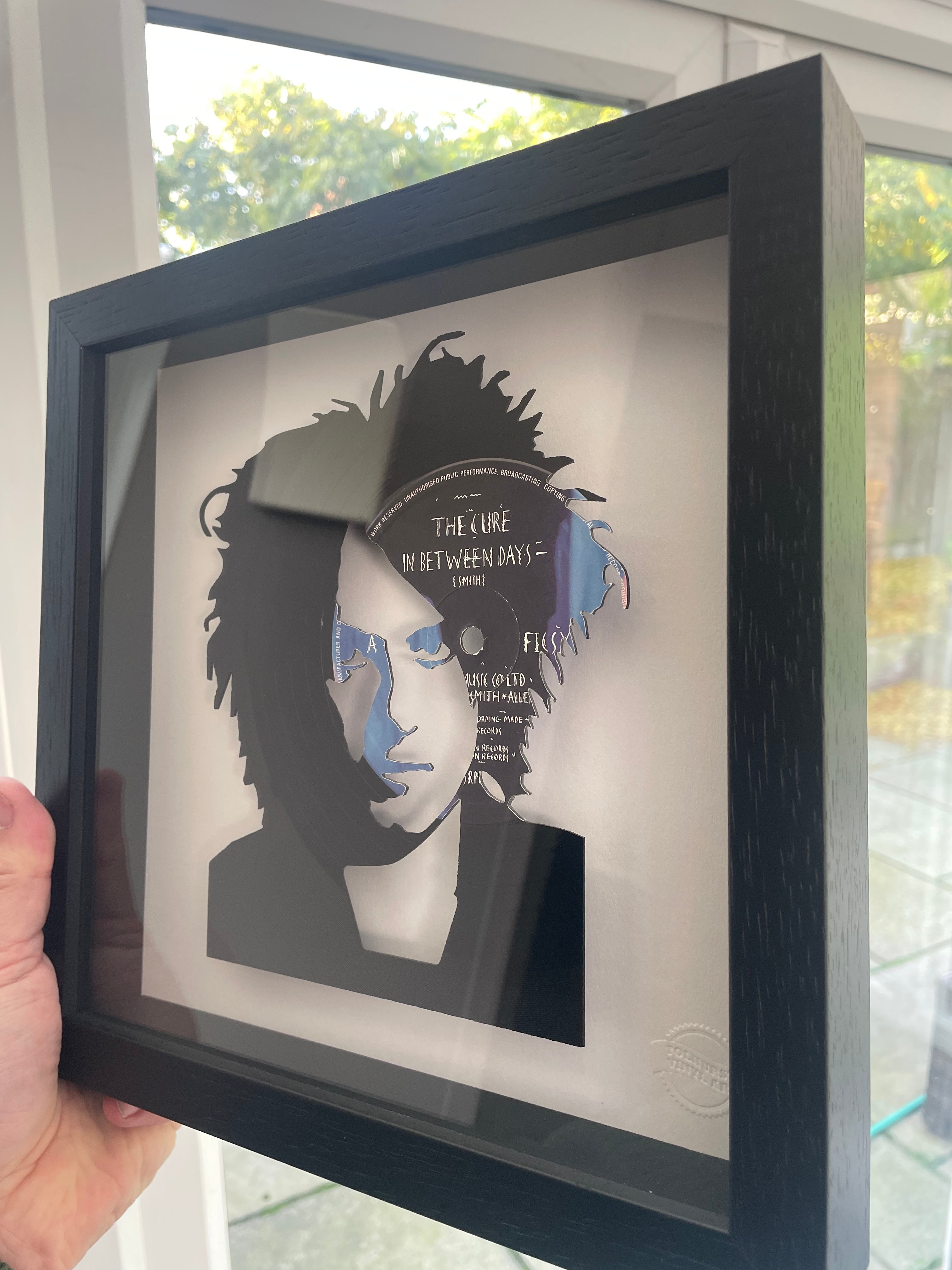 Robert Smith of The Cure - In Between Days - Vinyl Record Art 1985