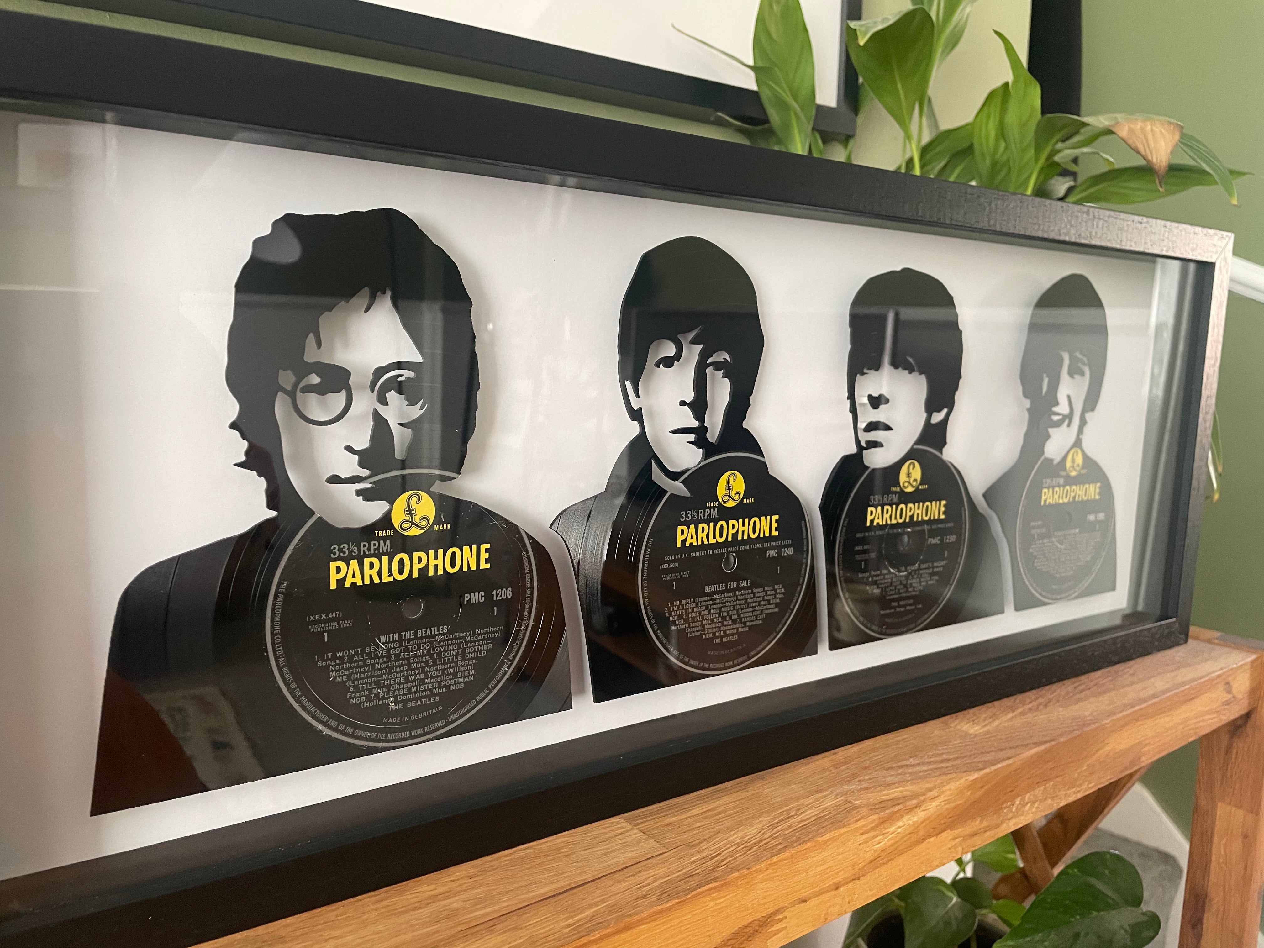 The Beatles LP x4 Vinyl Record Art Collection - Limited Edition
