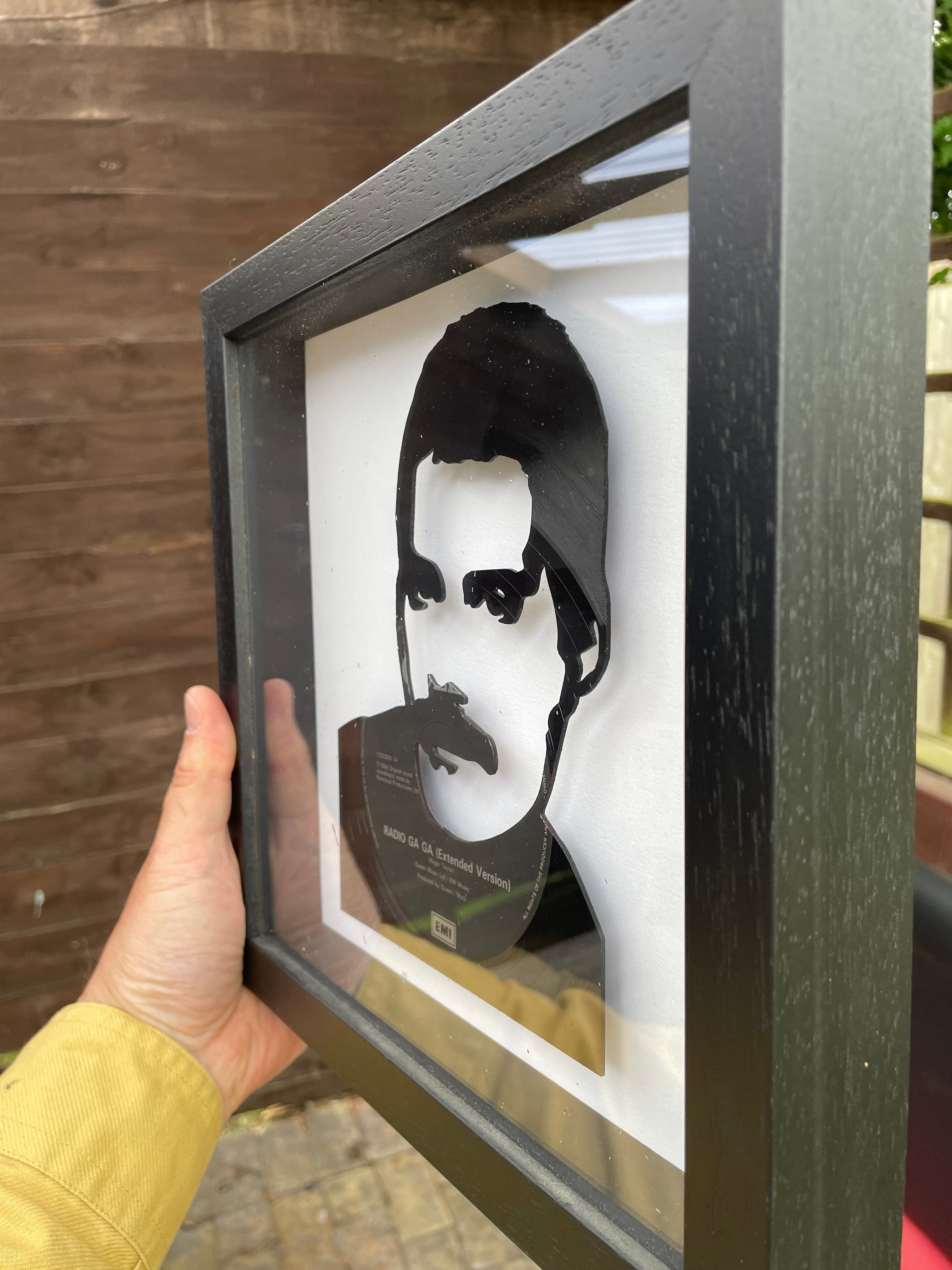 Freddie Mercury 'Radio Ga Ga' Queen Vinyl Record Art 1984