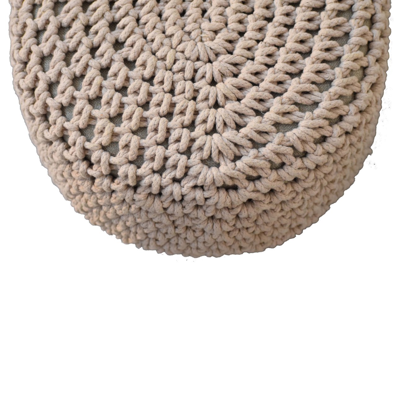 Artisan Furniture Solid Mango Wood Keeva Beige Oblong Footstool