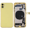 Battery Back Cover Assembly (with Side Keys & Power Button + Volume Button Flex Cable & Wireless Charging Module & Motor & Charging Port & Speaker Ringer Buzzer & Card Tray & Camera Lens Cover) for iPhone 11, For iPhone 11, For iPhone 11(Assembly)