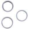 3 PCS Rear Camera Glass Lens Metal Outside Protector Hoop Ring for iPhone 13 Pro Max, For iPhone 13 Pro Max