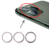 3 PCS Rear Camera Glass Lens Metal Protector Hoop Ring for iPhone 11 Pro & 11 Pro Max, For iPhone 11 Pro & 11 Pro Max