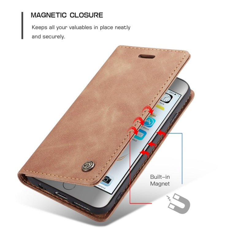 CaseMe-013 Multifunctional Retro Frosted Horizontal Flip Leather Case for iPhone 6 / 6s, with Card Slot & Holder & Wallet, For iPhone 6 / 6s