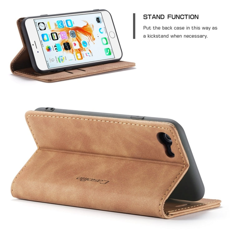 CaseMe-013 Multifunctional Retro Frosted Horizontal Flip Leather Case for iPhone 6 / 6s, with Card Slot & Holder & Wallet, For iPhone 6 / 6s