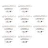 10 Sets for iPhone 6 Plus Power Button / Volume Key / Vibration Key Retaining Bracket Set