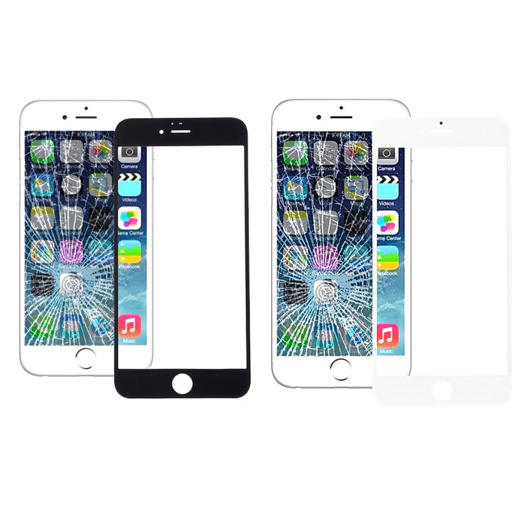 5 PCS Black + 5 PCS White for iPhone 6s & 6 Front Screen Outer Glass Lens, 5 Black 5 White for i6s
