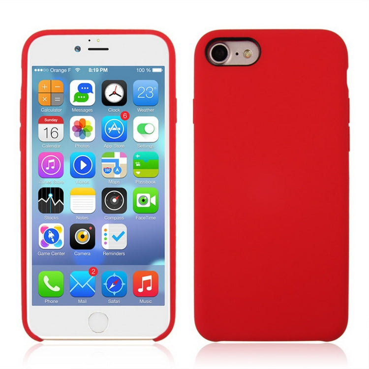 For iPhone 8 & 7 Pure Color Liquid Silicone + PC Shockproof Defender Case, For 8 & 7, iPhone 8 & 7