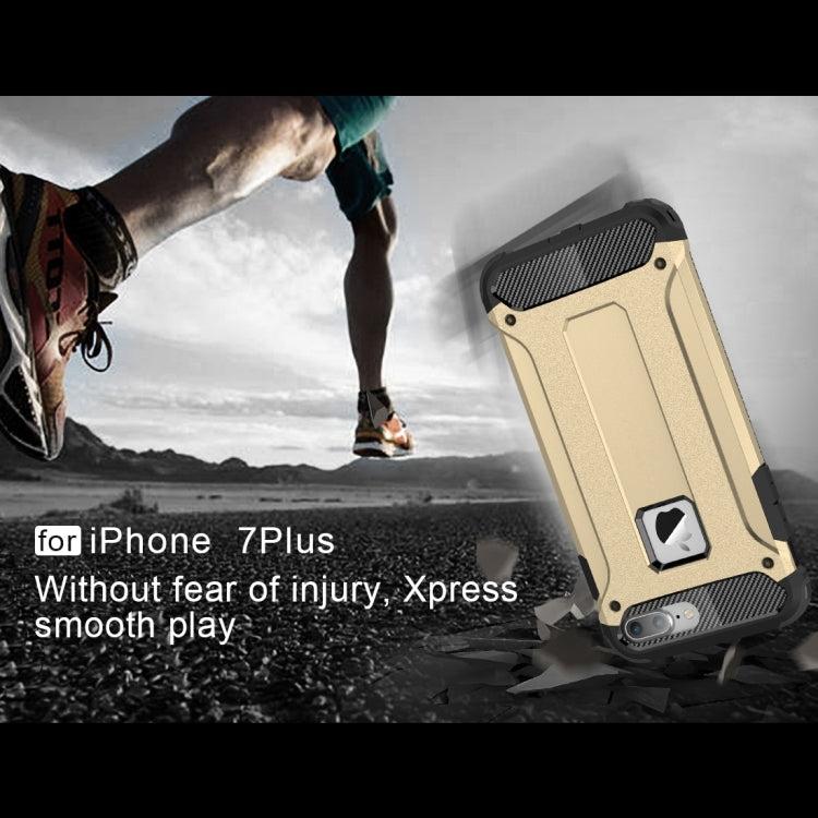 For iPhone 8 Plus & 7 Plus   Tough Armor TPU + PC Combination Case, For iPhone 7 Plus