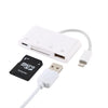 NK-108L 8 Pin to USB + TF Card + SD Card Camera Reader Adapter, Compatible with IOS 9.1 and Above Systems, NK-108L