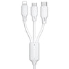 WK WDC-103 3A 3 In 1 8 Pin + Micro USB + Type-C / USB-C Fullspeed Pro Charging Data Cable, Length: 1.15m