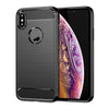 For iPhone X / XS Carbon Fiber TPU Brushed Texture Shockproof Protective Back Cover Case, For iPhone X / XS