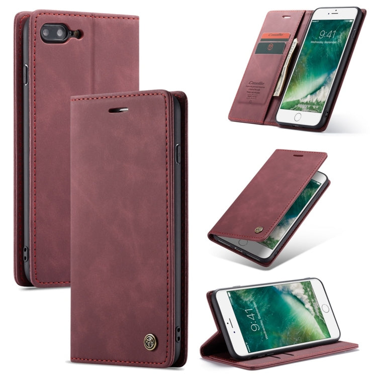 CaseMe-013 Multifunctional Retro Frosted Horizontal Flip Leather Case for iPhone 7 Plus / 8 Plus, with Card Slot & Holder & Wallet, For iPhone 7 Plus / 8 Plus