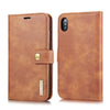 For iPhone XS Max DG.MING Crazy Horse Texture Flip Detachable Magnetic Leather Case with Holder & Card Slots & Wallet, iPhone XS Max, For iPhone XS Max