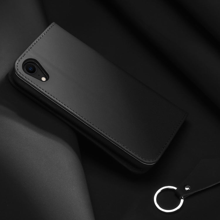 For iPhone XR DUX DUCIS WISH Series TPU + PU + Leather Case with Card Slots & Wallet, iPhone XR
