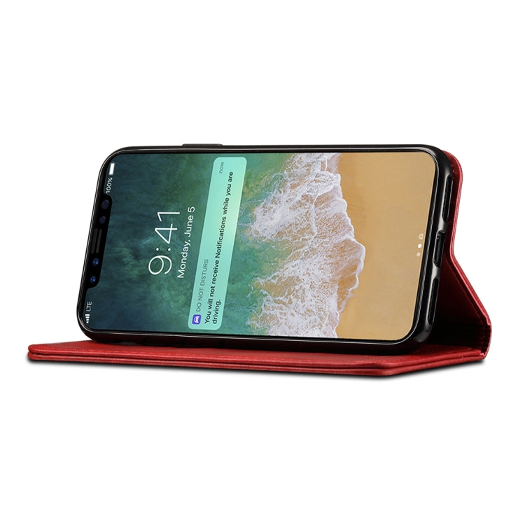 For iPhone X / XS Suteni Calf Texture Horizontal Flip Leather Case with Holder & Card Slots & Wallet, iPhone X / XS