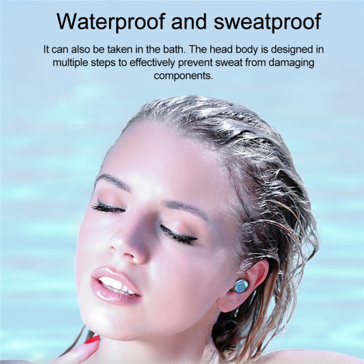 F9-9 TWS CVC8.0 Noise Cancelling Bluetooth Earphone with Charging Box, Support Touch Lighting Effect & Three-screen LED Power Display & Power Bank & Mobile Phone Holder & HD Call & Voice Assistant, F9-9 Black