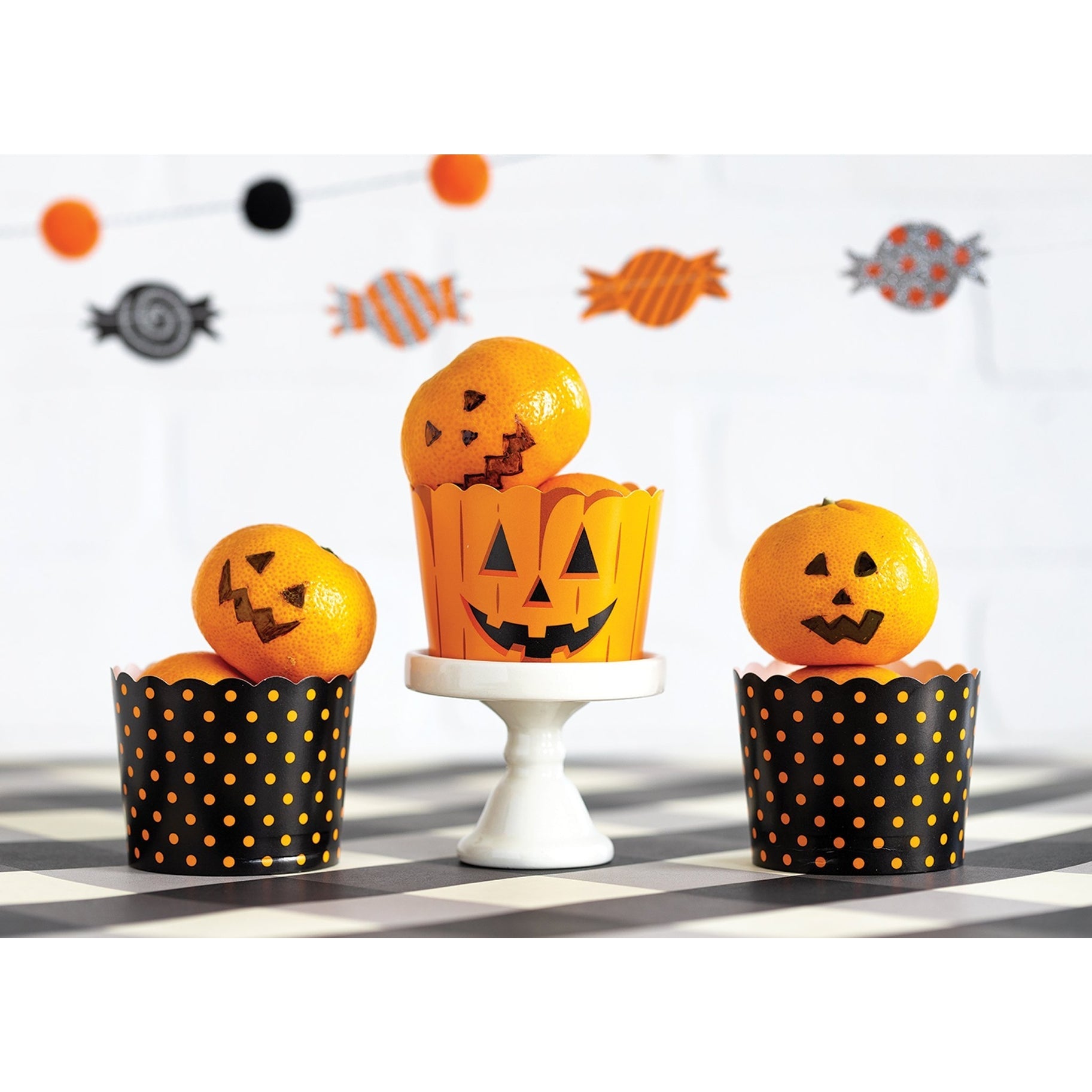 Halloween Jackolantern Food/Baking Cups (50 pcs)