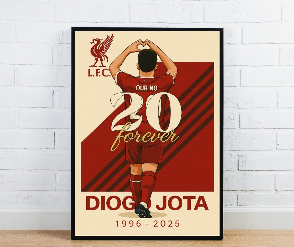 Diogo Jota Tribute Poster - Liverpool Inspired Print