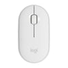 Logitech Pebble Cobblestone Shape Thin 3-keys 1000DPI Mute Wireless Bluetooth Optical Mouse, Wireless Range: 10m