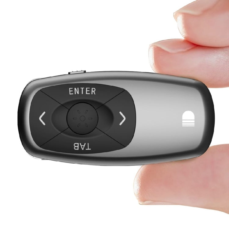 Doosl DSIT011 2.4GHz Mini Rechargeable PowerPoint Presentation Remote Control, Control Distance: 100m(Black)