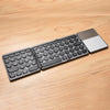 GK408 Three-fold Rechargeable Wireless Bluetooth Keyboard with Touchpad, Support Android / IOS / Windows