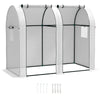 Outsunny Tomato Greenhouse with 2 Roll-up Doors, 185 x 94 x 150cm