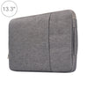 13.3 inch Universal Fashion Soft Laptop Denim Bags Portable Zipper Notebook Laptop Case Pouch for MacBook Air / Pro, Lenovo and other Laptops, Size: 35.5x26.5x2cm, 13.3 inch Grey, 13.3 inch Dark Blue, 13.3 inch Black