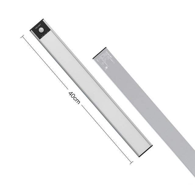 40cm Original Xiaomi Youpin YEELIGHT LED Smart Human Motion Sensor Light Bar Rechargeable Wardrobe Cabinet Corridor Wall Lamps, 40cm