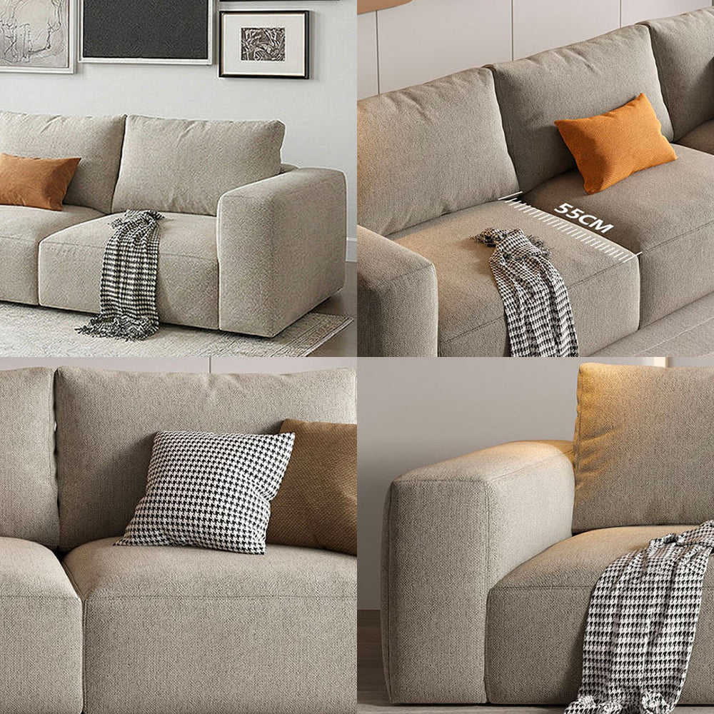 Lionel Two Seater Sofa, Linen