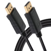 Maplin Premium 4K Ultra HD DisplayPort to DisplayPort Cable - Black