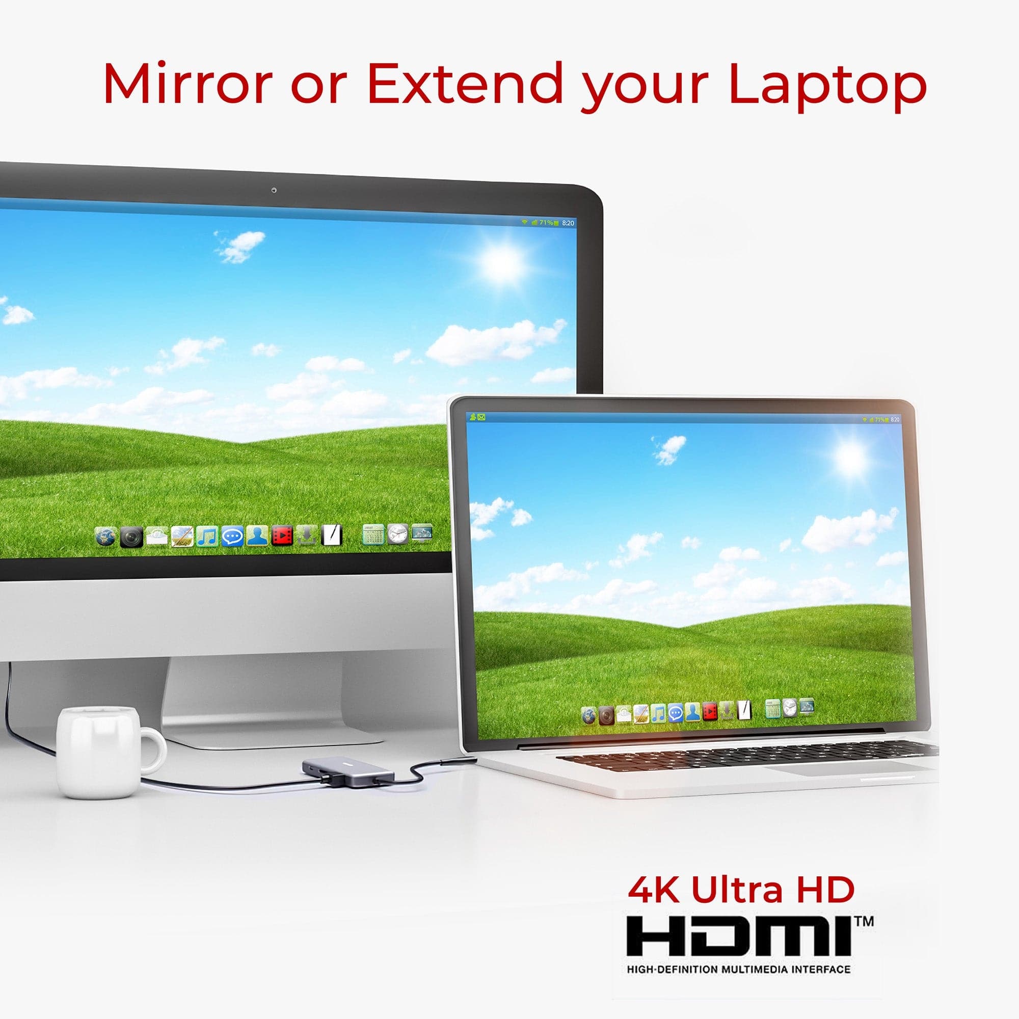 Maplin USB-A 3.0 to HDMI Adapter with 15cm Cable
