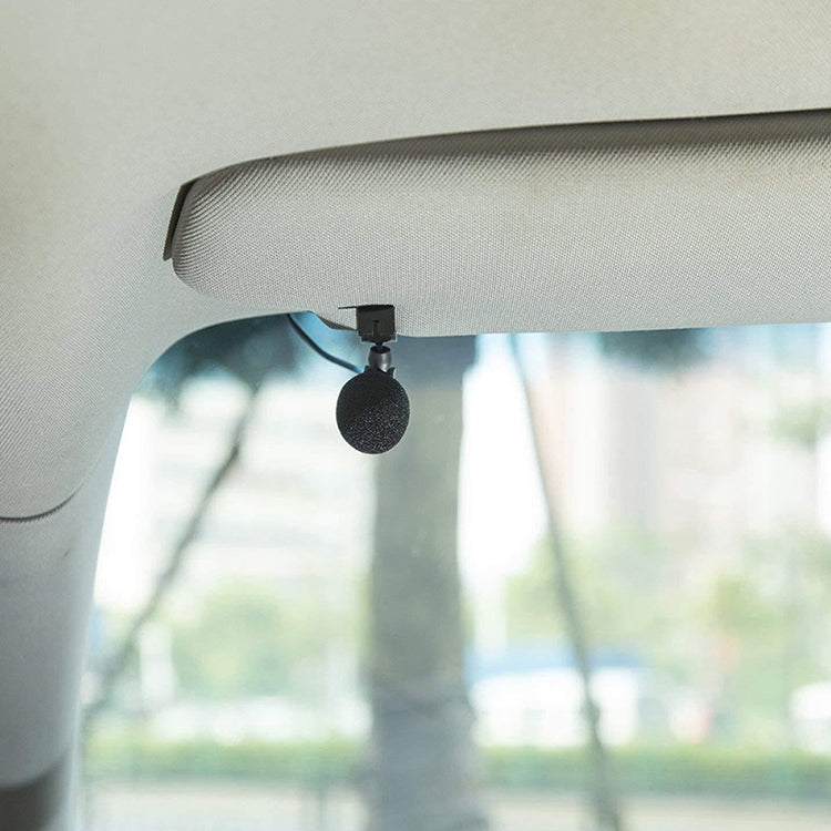 ZJ015MR Mono 3.5mm Angle Head Plug Car Navigation DVD External Paste Microphone, Length: 3m, Mono 3.5mm Angle Head
