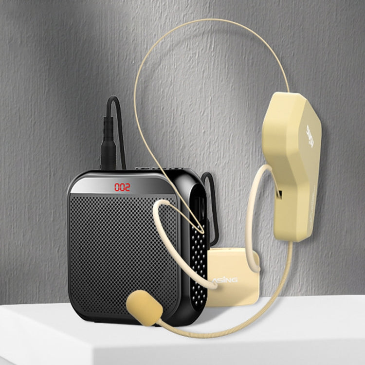 ASiNG  WM03 2.4G Wireless Microphone Headset Microphone Bluetooth Speaker Kit, WM03 Black, WM03 White