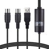 WERSI UM-18 USB MIDI Cable MidiPort Midi Cable Electric Piano Electronic Drum Music Editing Line, Length: 2m