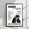 Oasis Setlist Poster - Hallenstadion, Zurich - March 1st, 2009