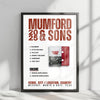 Mumford & Sons Setlist Poster - PRYZM, Kingston upon Thames - April 3rd, 2025