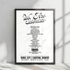 We Are Scientists Setlist Poster - Anne Arundel County Fairgrounds, Crownsville - June 6th, 2025